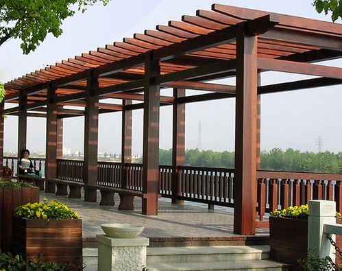 印尼菠蘿格廊架在戶外的應(yīng)用圖片全集大全 三根實業(yè)說